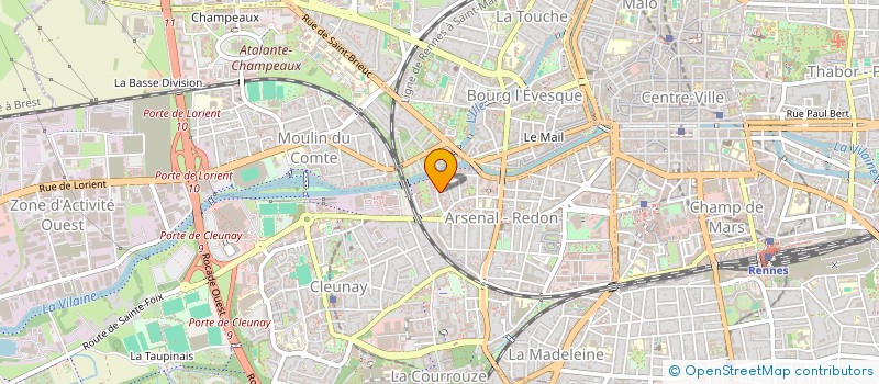 localisation de l'entreprise 3A  RENNES