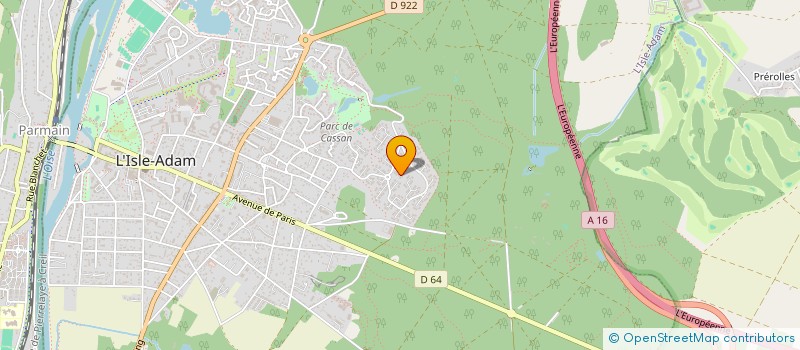 localisation de l'entreprise 3A  L'ISLE-ADAM