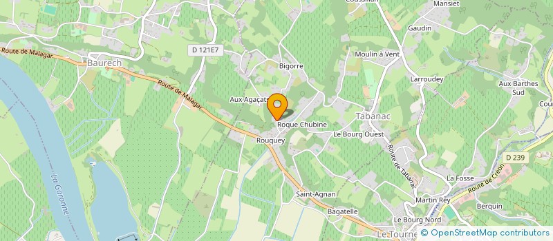 localisation de l'entreprise 3A  TABANAC