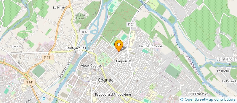 localisation de l'entreprise 3A à COGNAC