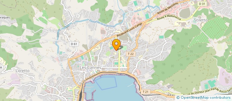 localisation de l'entreprise 3A AUTOMOBILES  AJACCIO