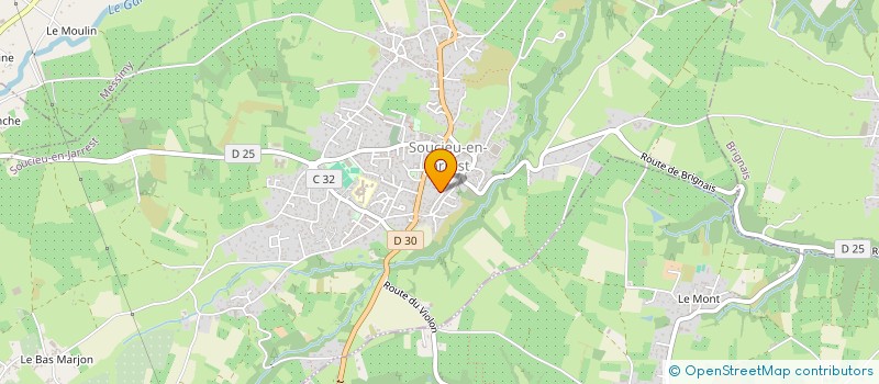 localisation de l'entreprise 3A CONSULTANT à SOUCIEU-EN-JARREST