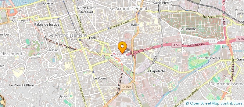 localisation de l'entreprise 3A ETANCHEITE à MARSEILLE