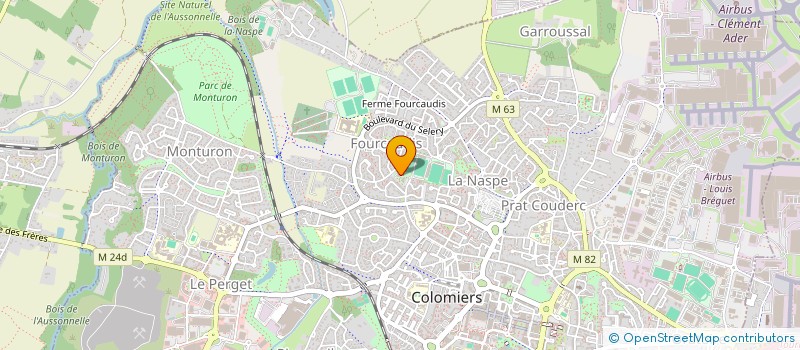 localisation de l'entreprise 3A FIBRE à COLOMIERS