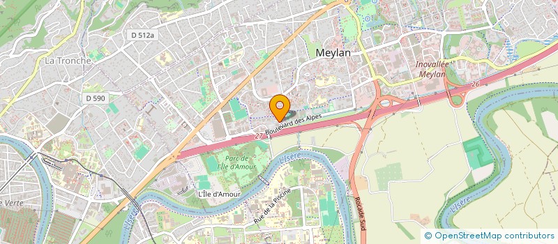 localisation de l'entreprise 3A FORMATION  MEYLAN
