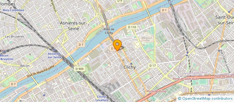 localisation de l'entreprise 3A GEOMETRES TOPOGRAPHES à CLICHY