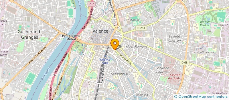 localisation de l'entreprise 3A IMMOBILIER  VALENCE