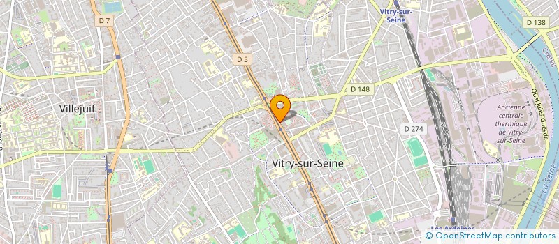 localisation de l'entreprise 3A LTD  VITRY-SUR-SEINE