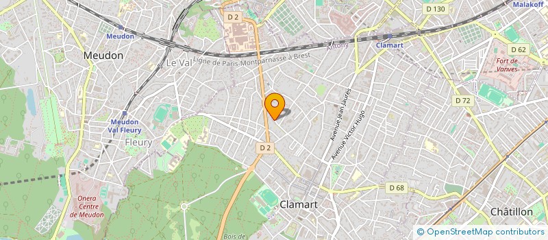 localisation de l'entreprise 3A PROD à CLAMART