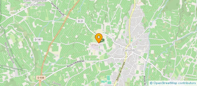 localisation de l'entreprise 3A SOCIETY  CAROMB