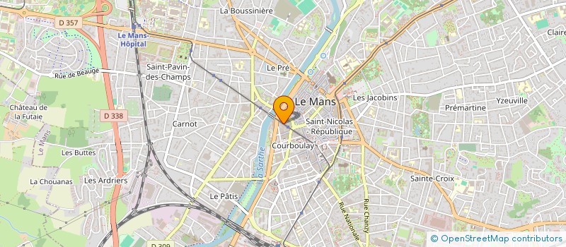 localisation de l'entreprise 3A TECHNOLOGIE COMPUTER 72  LE MANS