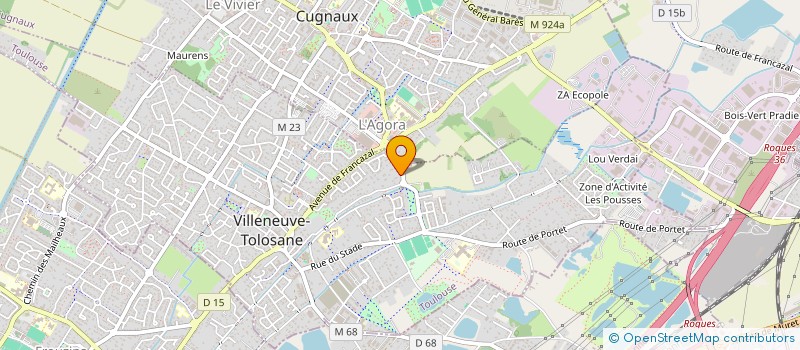 localisation de l'entreprise 3A-UNIVERS à VILLENEUVE-TOLOSANE