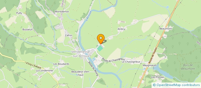 localisation de l'entreprise 3A2C FUSION  VENDENESSE-SUR-ARROUX