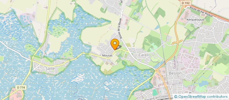 localisation de l'entreprise 3A2J  GUERANDE