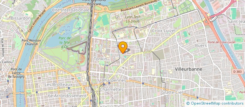 localisation de l'entreprise 3A2T  VILLEURBANNE