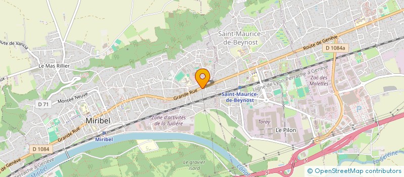 localisation de l'entreprise 3A3M à MIRIBEL