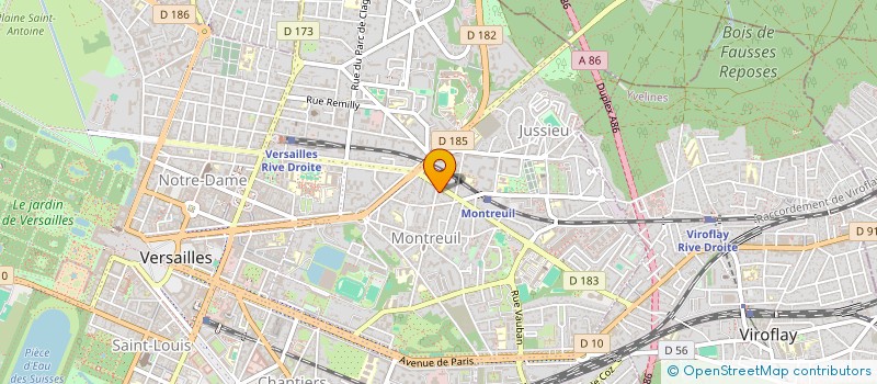 localisation de l'entreprise 3A4E à VERSAILLES
