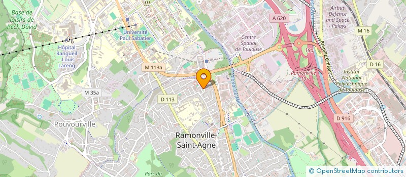 localisation de l'entreprise 3AB PEINTURE  RAMONVILLE-SAINT-AGNE