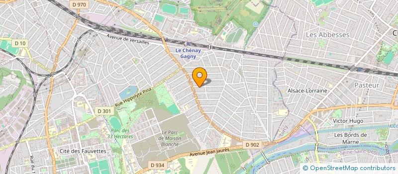 localisation de l'entreprise 3AC  GAGNY
