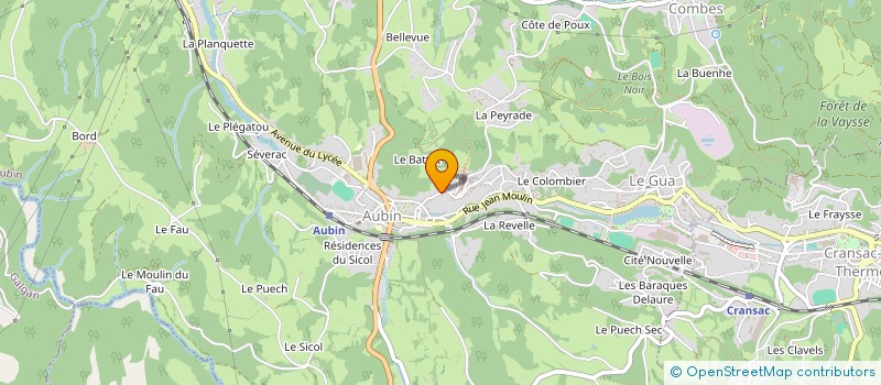 localisation de l'entreprise 3AC à AUBIN