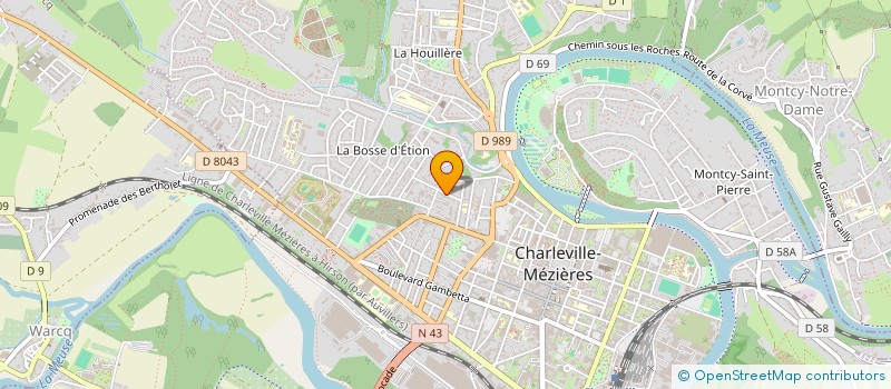 localisation de l'entreprise 3ADS  CHARLEVILLE-MEZIERES