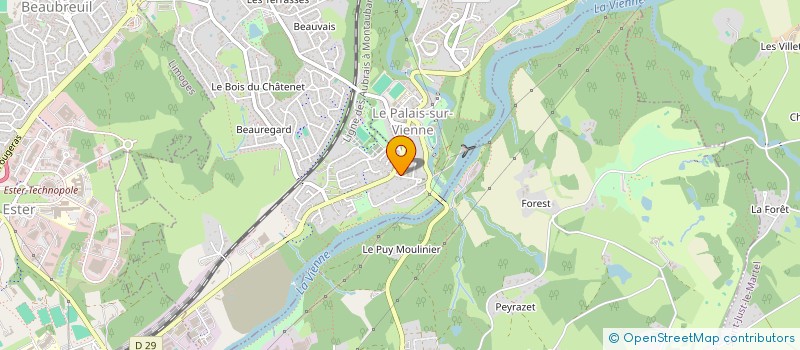 localisation de l'entreprise 3AG PRODUCTION  LE PALAIS-SUR-VIENNE