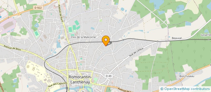 localisation de l'entreprise 3ALT SCI  ROMORANTIN-LANTHENAY