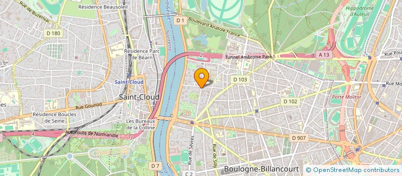 localisation de l'entreprise 3AM DJ EVENTS  BOULOGNE-BILLANCOURT