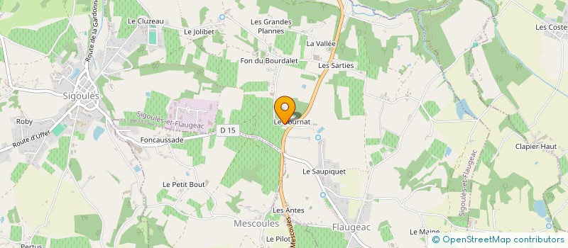 localisation de l'entreprise 3ANJ  SIGOULES-ET-FLAUGEAC