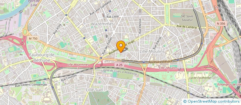 localisation de l'entreprise 3ANORD - AIDER A AIDER à LILLE