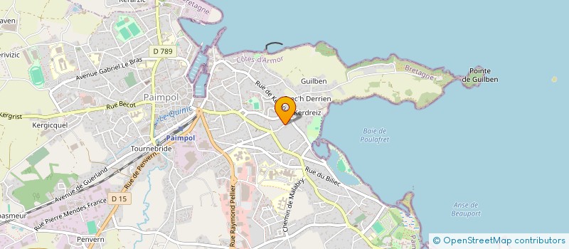 localisation de l'entreprise 3AS  PAIMPOL