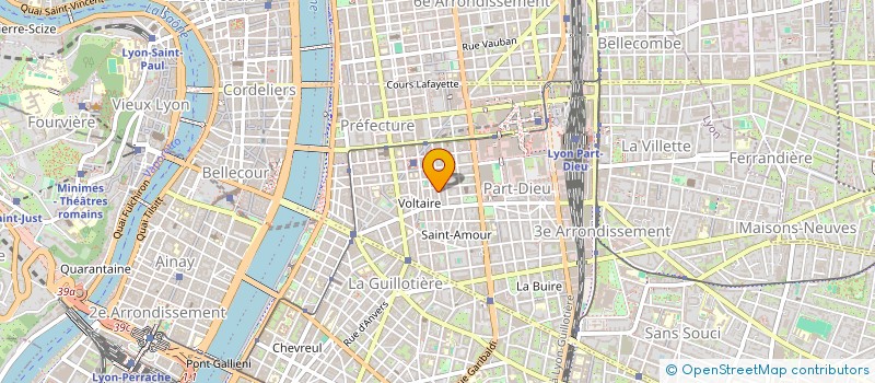 localisation de l'entreprise 3AS DE COEUR  LYON