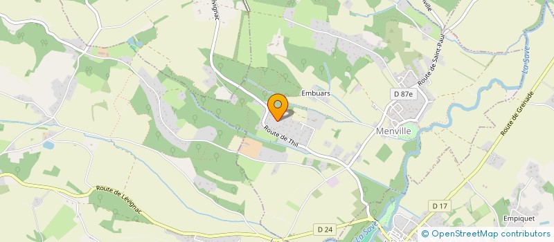 localisation de l'entreprise 3ATHOM  MENVILLE