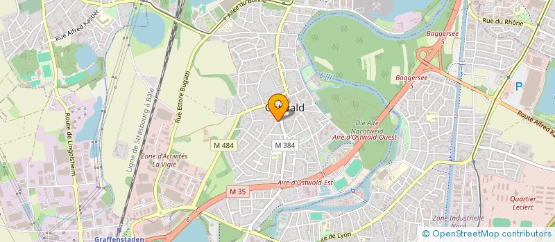 localisation de l'entreprise 3B  OSTWALD