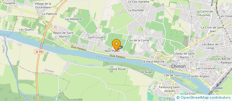 localisation de l'entreprise 3B  CHINON