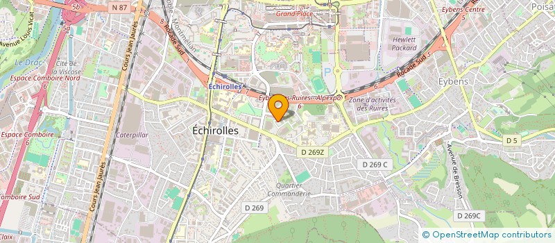 localisation de l'entreprise 3B à ECHIROLLES