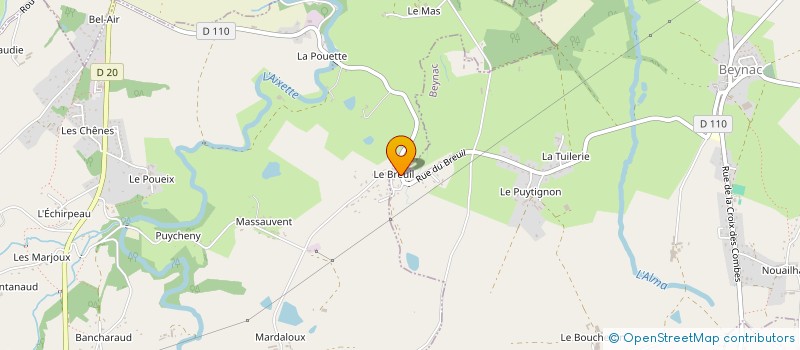 localisation de l'entreprise 3B à BEYNAC