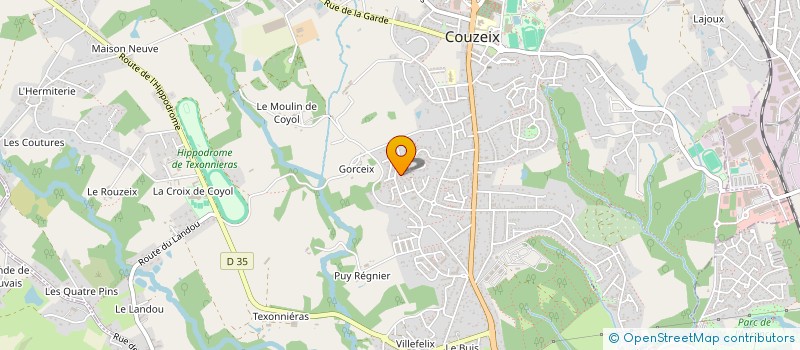 localisation de l'entreprise 3B à COUZEIX