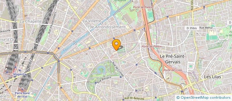 localisation de l'entreprise 3B  PARIS