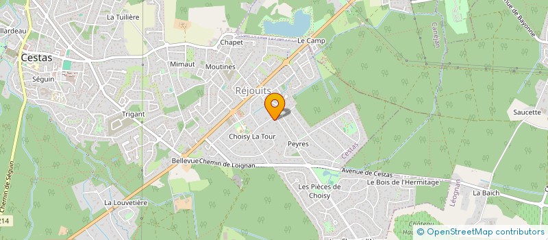 localisation de l'entreprise 3B CESTAS  CESTAS