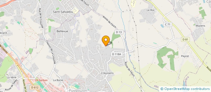 localisation de l'entreprise 3B CONCEPT  PUYGOUZON