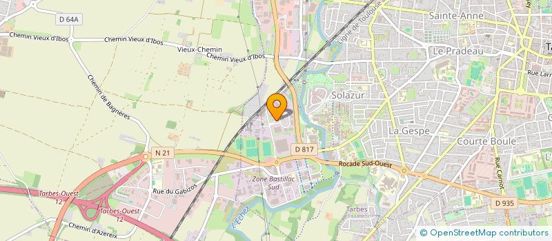 localisation de l'entreprise 3B EMBALLAGE  TARBES