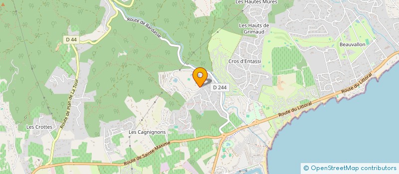 localisation de l'entreprise 3B INVESTISSEMENT à GRIMAUD