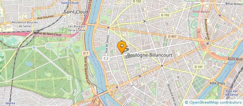 localisation de l'entreprise 3B PROD à BOULOGNE-BILLANCOURT