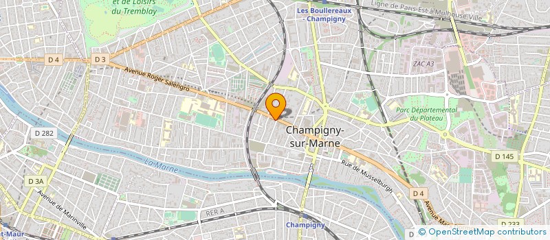 localisation de l'entreprise 3B.TRAVAUX TELECOMS à CHAMPIGNY-SUR-MARNE