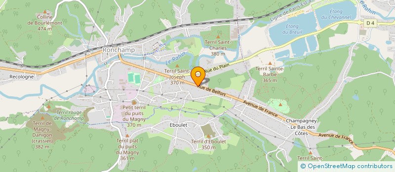 localisation de l'entreprise 3B1H  RONCHAMP