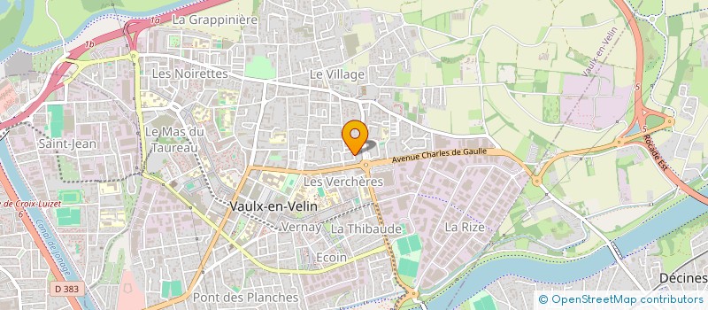 localisation de l'entreprise 3B1N  VAULX-EN-VELIN