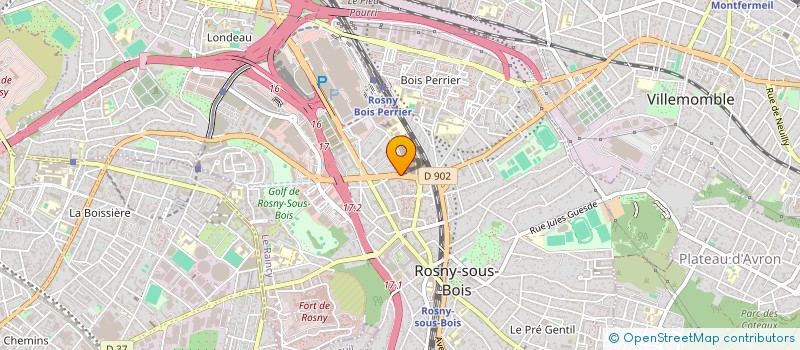 localisation de l'entreprise 3BA à ROSNY-SOUS-BOIS