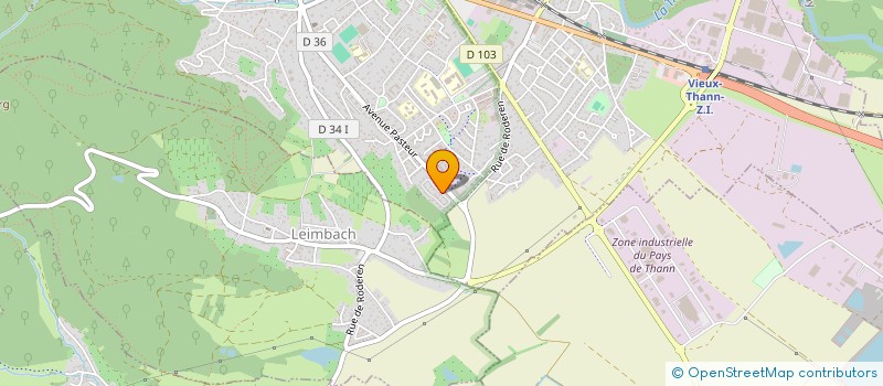 localisation de l'entreprise 3BE  THANN