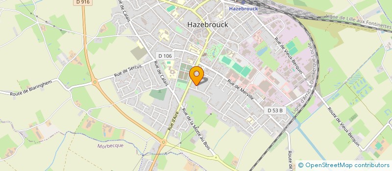 localisation de l'entreprise 3BL  HAZEBROUCK